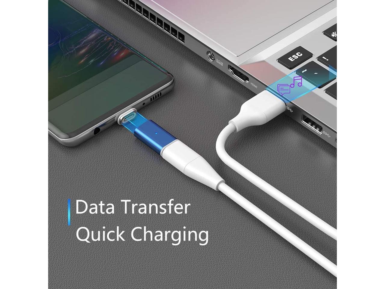 Netdot Gen10 Magnetic Fast Charging Usb-c To Usb-c Adapter Converter 