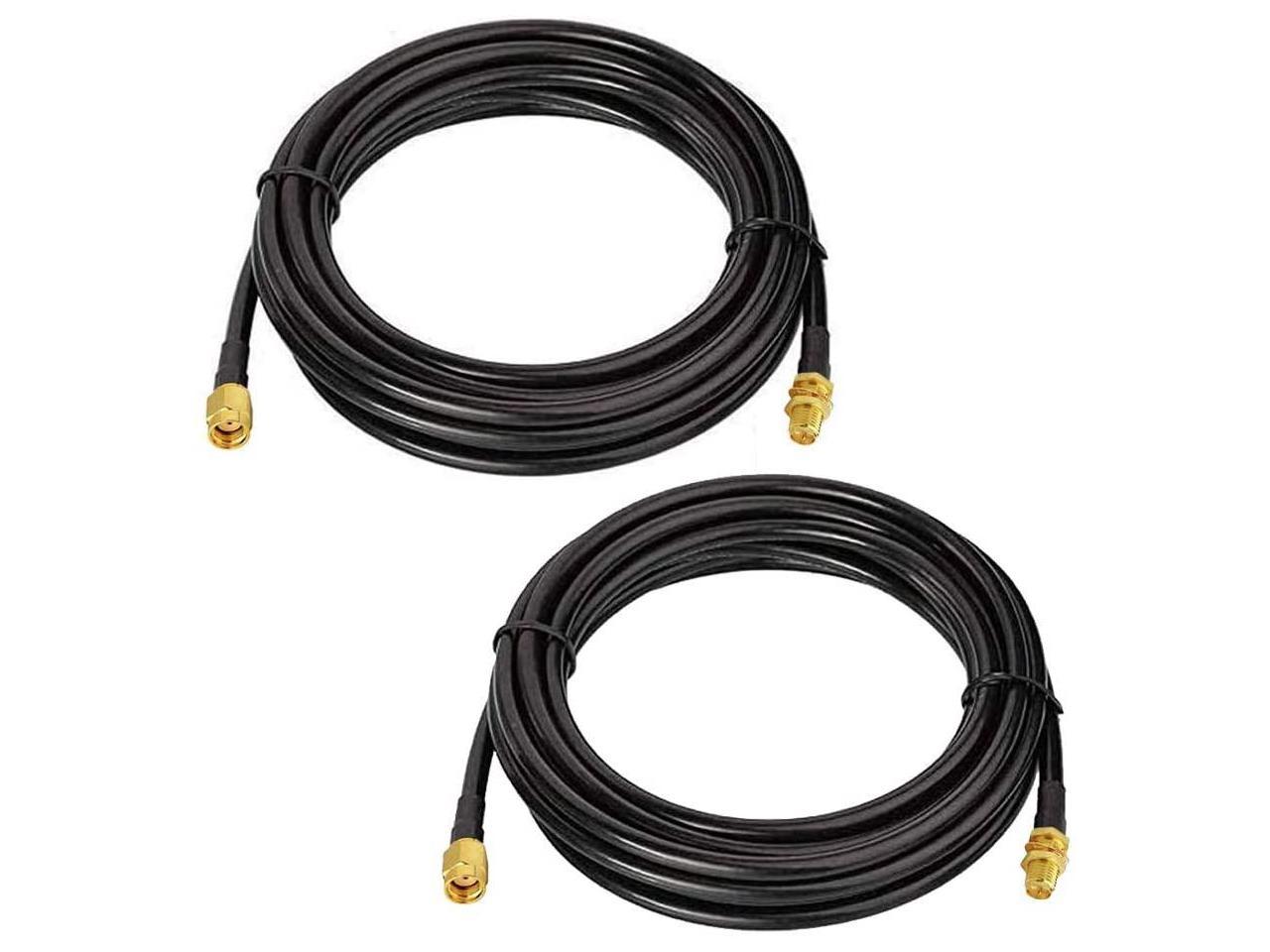 10ft Extension Cable for Linksys EA6900 3 9dBi 2.4G 5G WiFi RP-SMA Antennas 