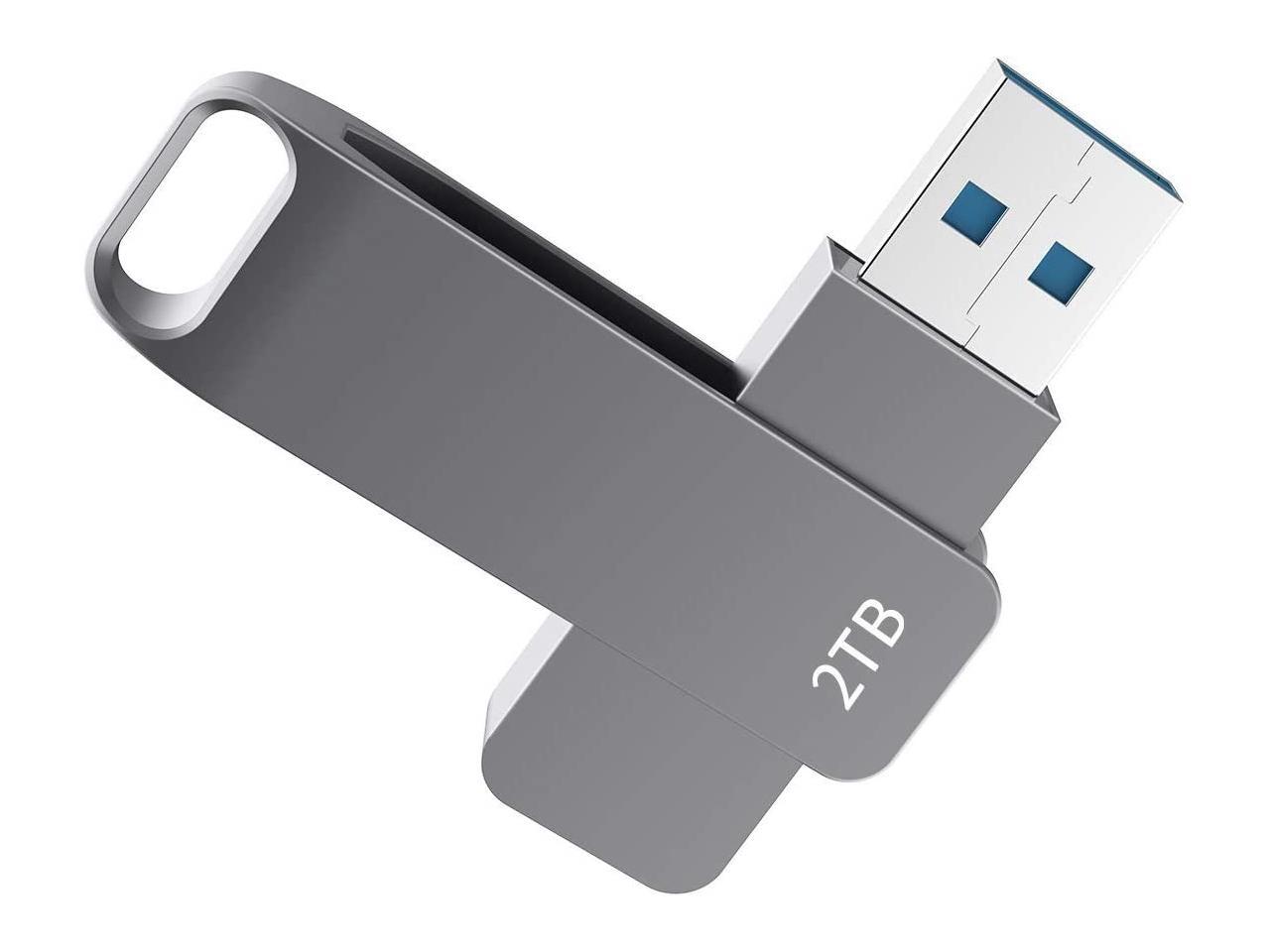 2TB USB 3.0 Flash Drive Read Speeds up to 100MB/Sec Thumb Drive 2TB Memory Stick 2000GB Pen Drive 2TB Keychain Design LGX7 