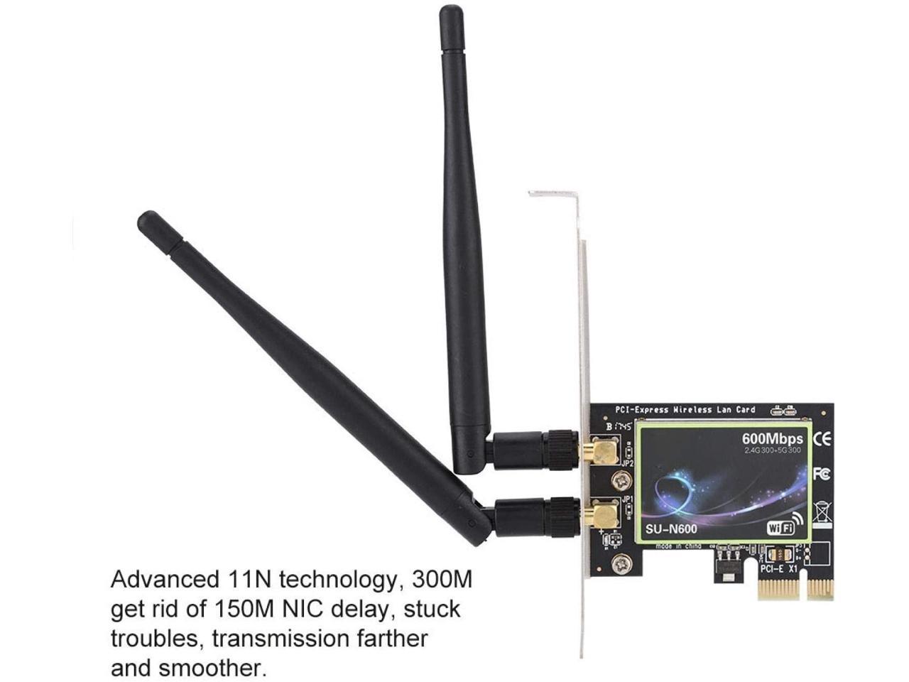 Network Card2.4G 300Mbps+5G 300Mbps High Speed PCI-E Network Card