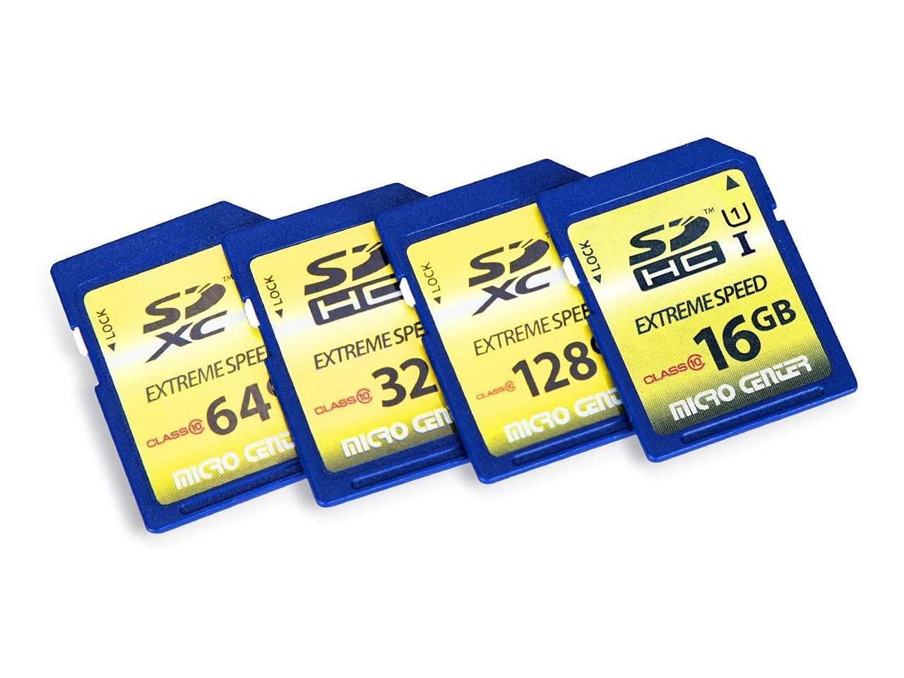 Micro Center 16GB Class 10 SDHC Flash Memory Card SD Card 2 Pack 