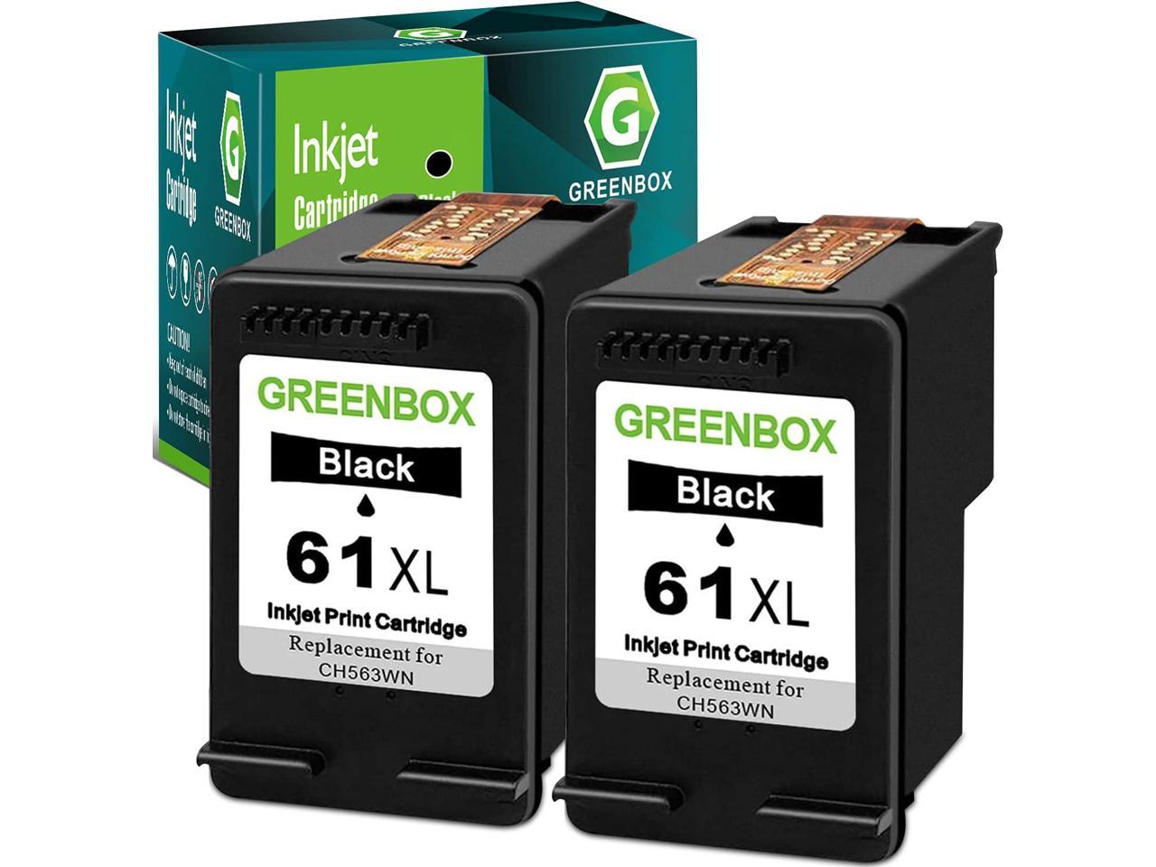 Greenbox 61 Black Ink Cartridge Replacement For Hp 61xl 61 Xl For Hp Envy 4500 5530 5534 5535 8334