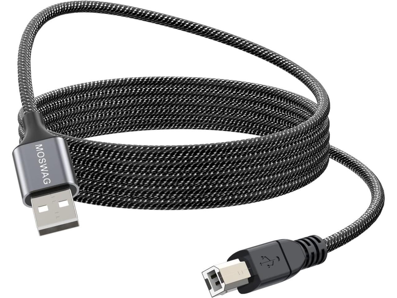 JIB Boaacoustic BlackBerry USB Printer Cable USB A to USB B High Speed Cable 5M 