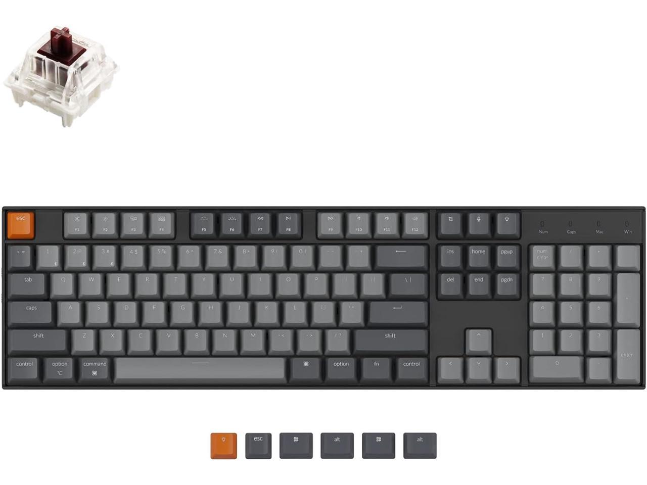 宇宙の香り Keychron K6 Mechanical Keyboard 65% Compact 68 Key Wireless Gaming  Keyboard, RGB Backlight Bluetooth 5.1/Wired Keyboard Compatible with Mac  Windows, G 通販