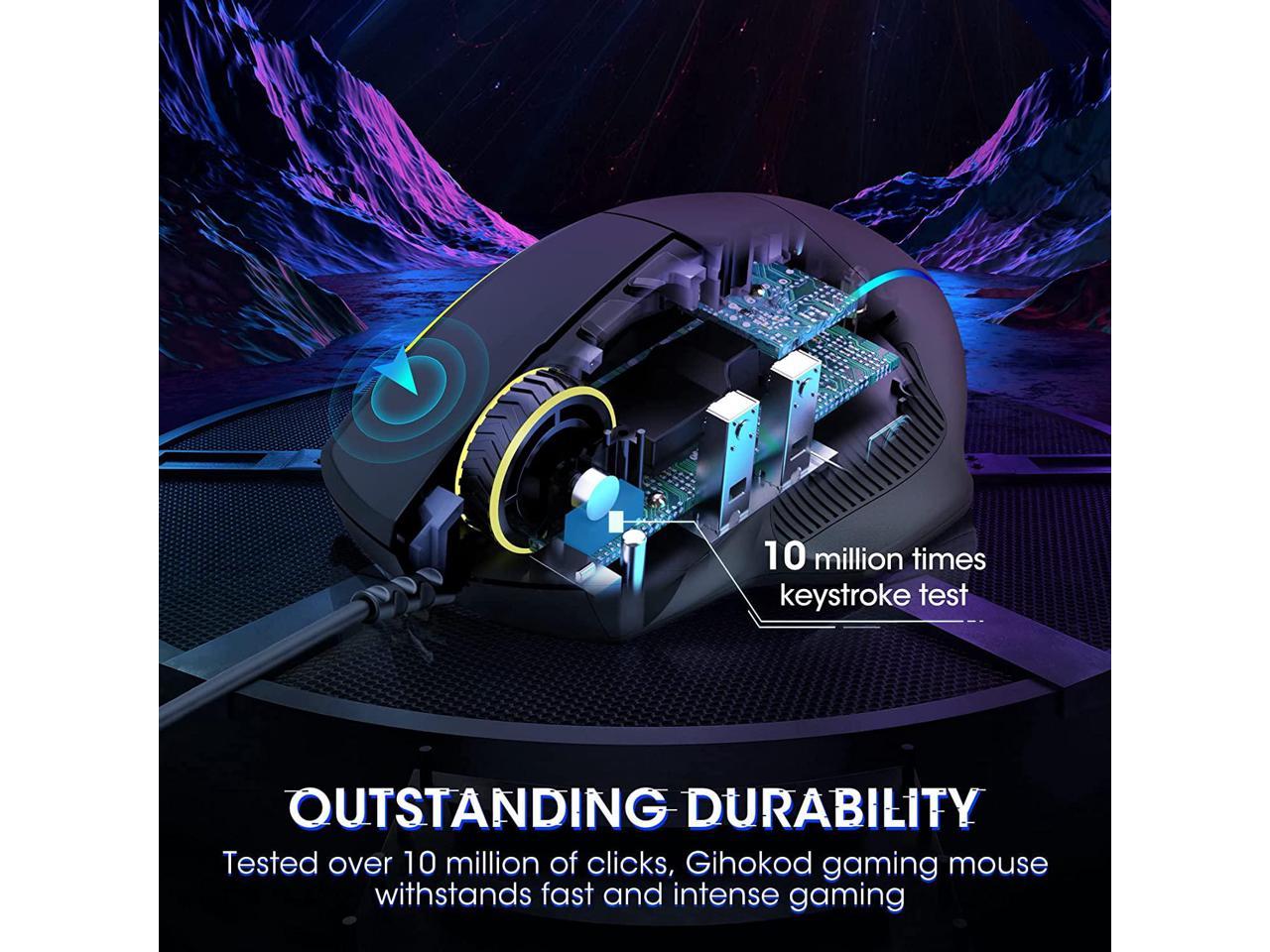 gihokod ergonomic wired gaming mouse