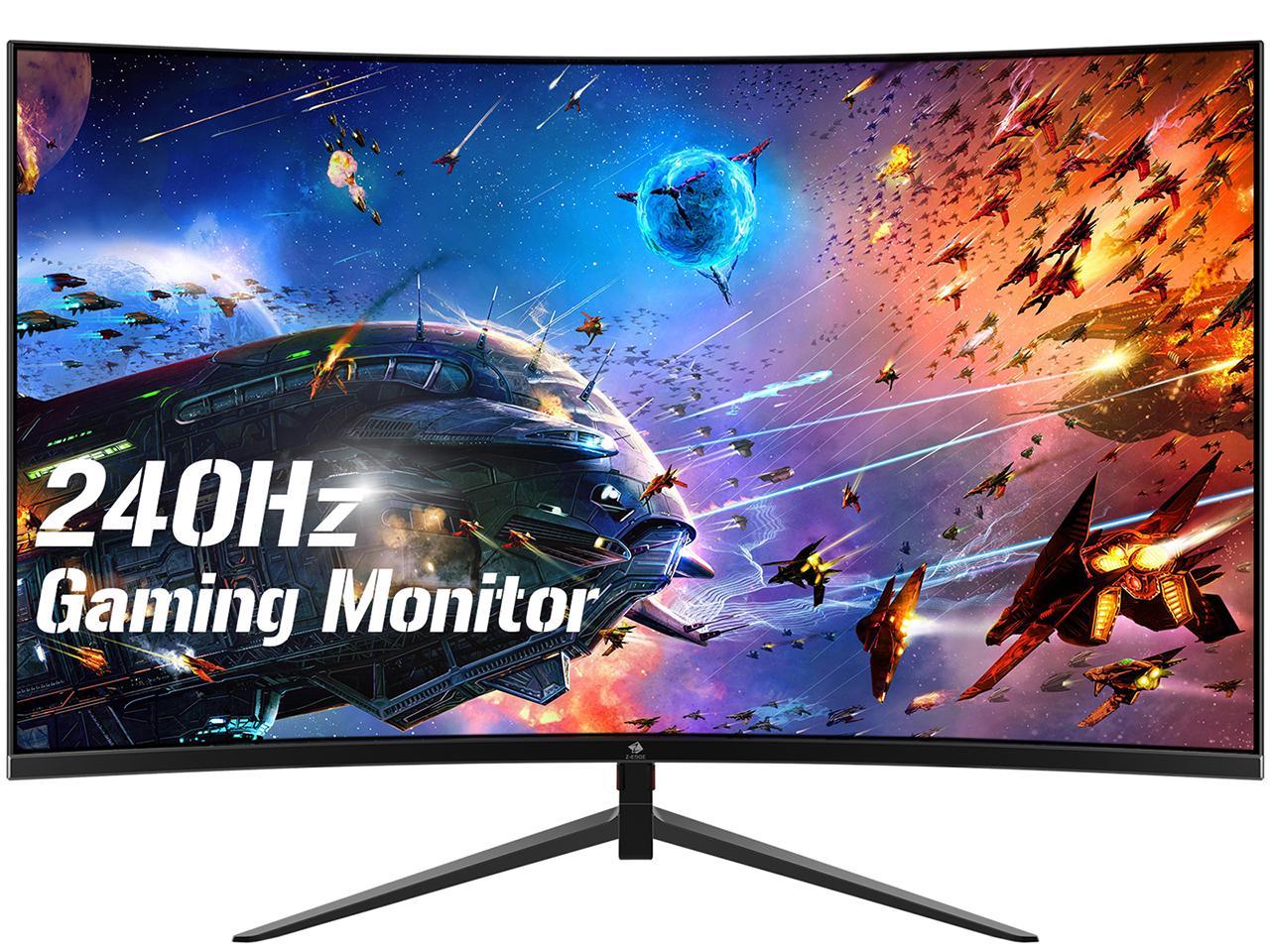 Z-EDGE UG27P 27" 1080P Gaming Monitor, 240Hz, 1ms, 350cd/m², HDR10, FreeSync, 2 2.0, x DisplayPort 1.2, Built-in Speakers, with RGB Breathing Light - Newegg.com