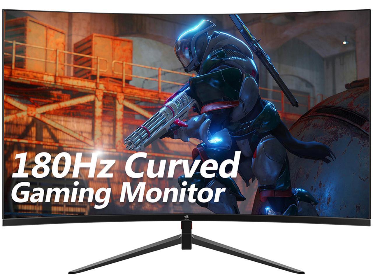 Z-EDGE UG24 24" 1080P Full HD 180Hz 1ms Curved Gaming Monitor, FreeSync, HDR10 compatible, HDMI 2.0, DisplayPort 1.2, Eye Care with Low-Blue Light, Mountable, Ultra Thin Frame Newegg.com