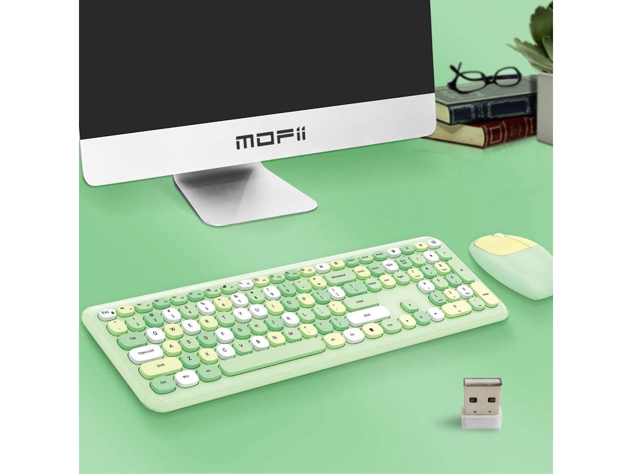 wireless typewriter keyboard and mouse