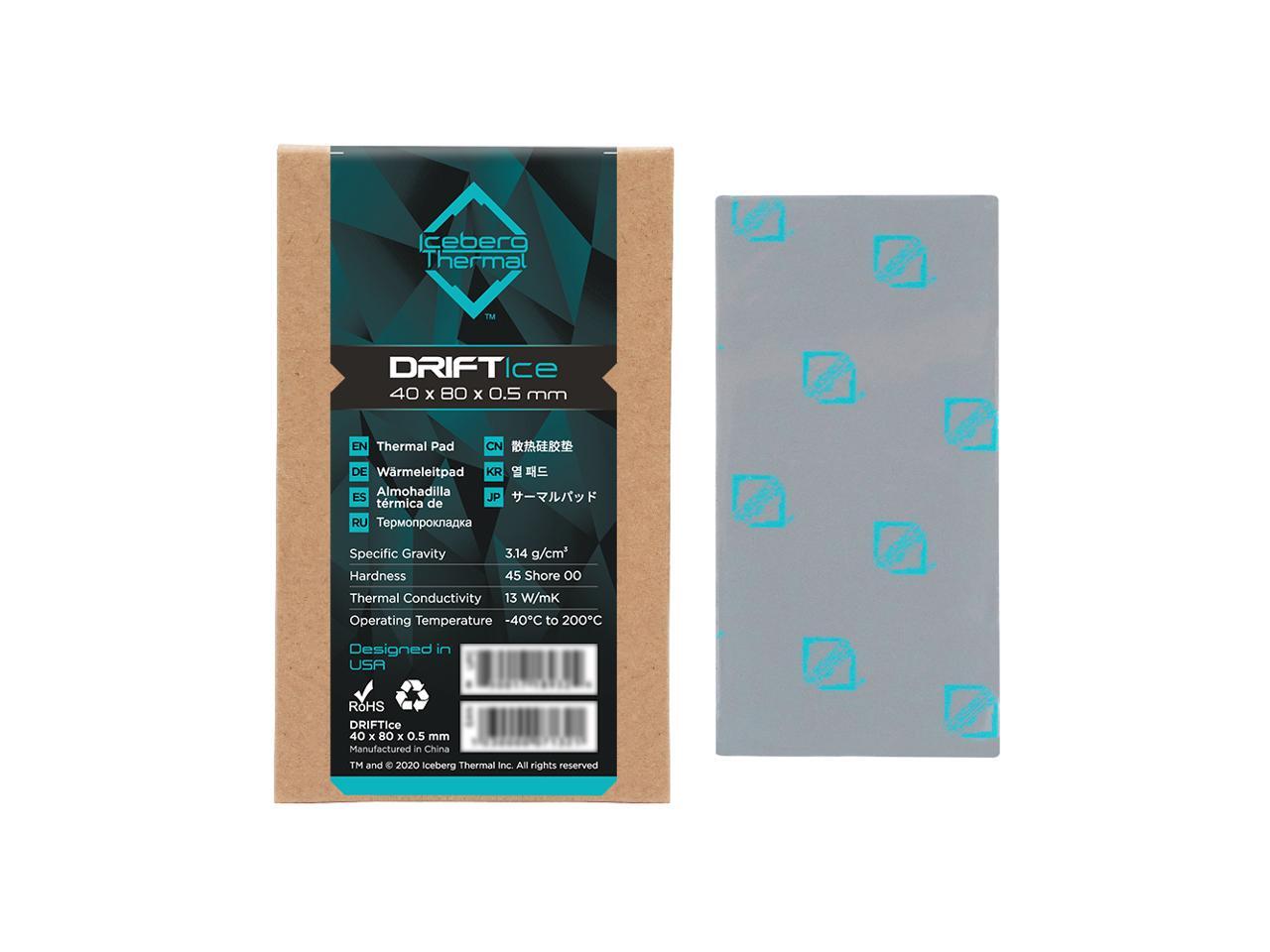 Iceberg Thermal DRIFTIce Thermal Pad 80mm x 40mm x 0.5mm (13 W/mK