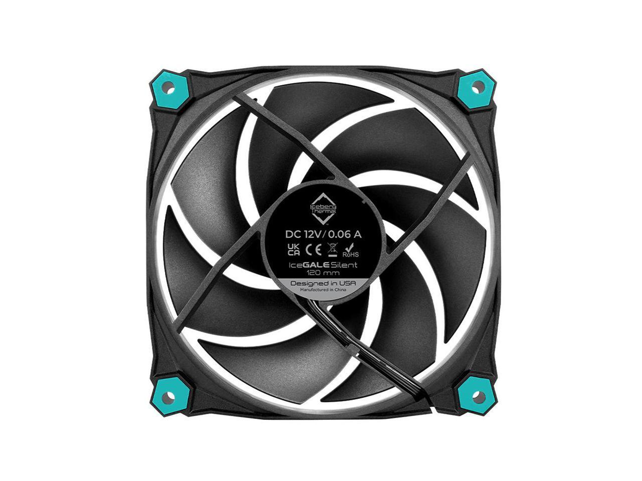 Iceberg Thermal IceGALE Silent 120mm (Black) 3PACK Quiet Optimized