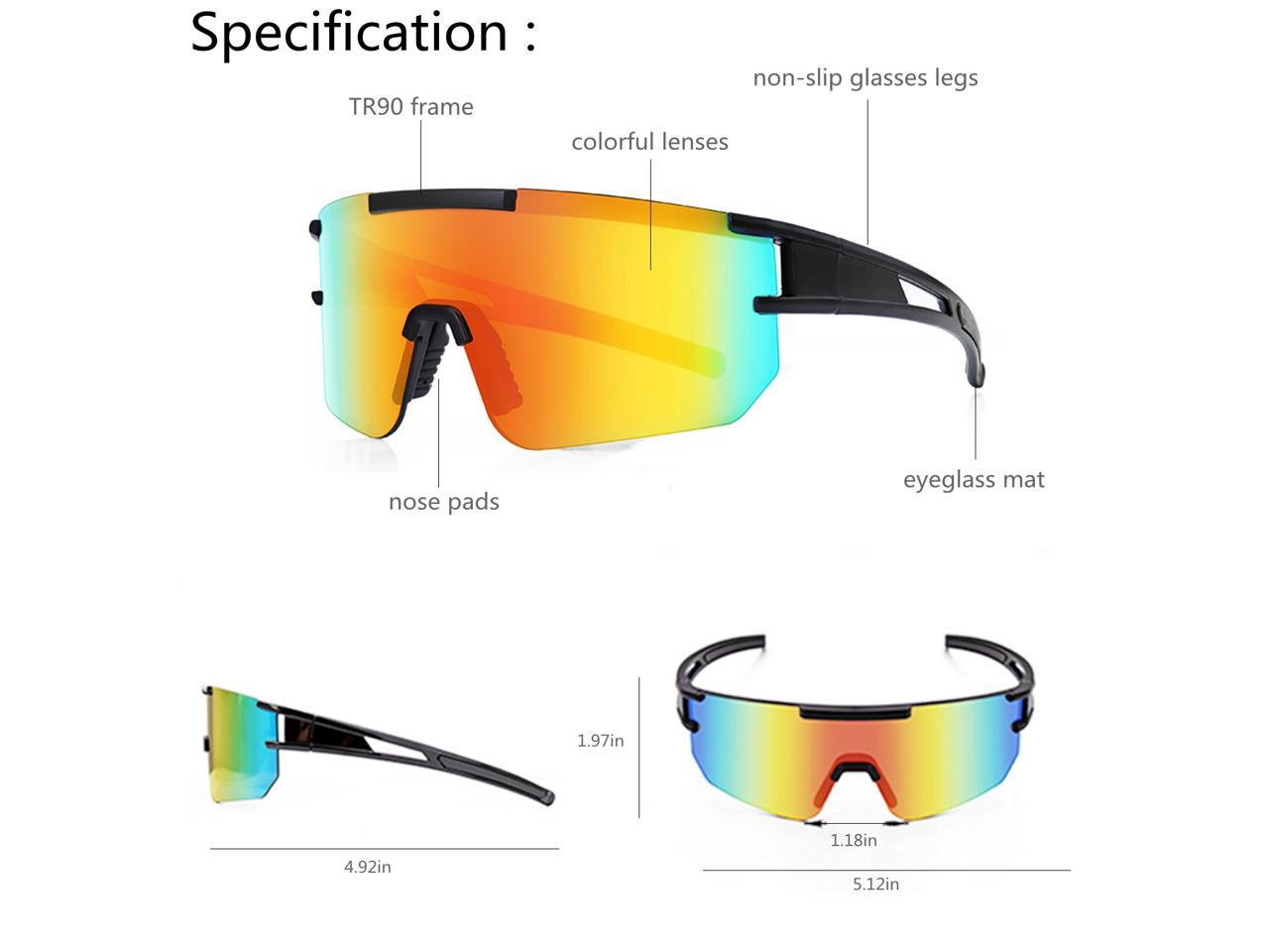 Hiking POLAR SWIFTZ Matte Black Sunglasses Fishing Good for Sports Cycling Baseball & Softball Driving Polarized with UV400 Technology 100% UV Ray Protection Men Women Adult & Teens 