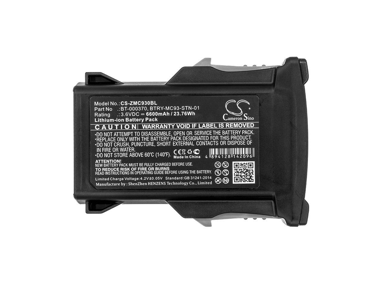 Battery Replacement for Zebra MC93 MC9300 BTRYMC93NI10 BTRYMC93FZ