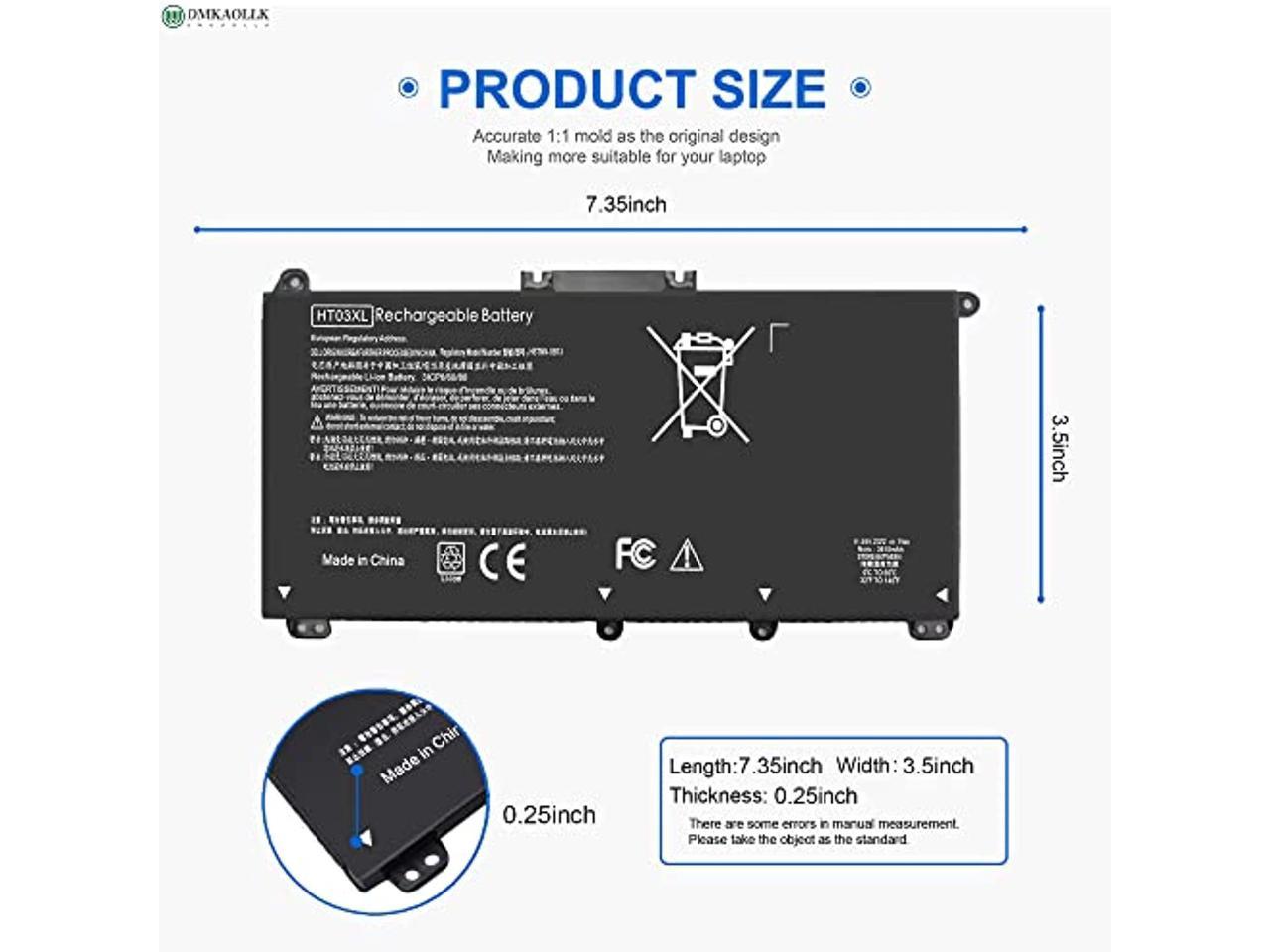 L11119 855 Ht03xl Battery For Hp Pavilion 14 Cf0xxx 14 Df 15 Cs0xxx 15 Da0xxx 15 Db0xxx 17 9601