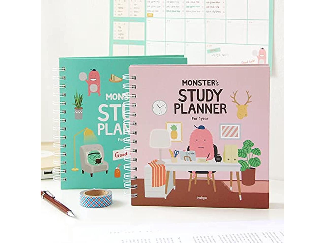 Details about   Moster's Study Planner For 1Year Academic Planner Monthly Weekly Daily 224p MINT 