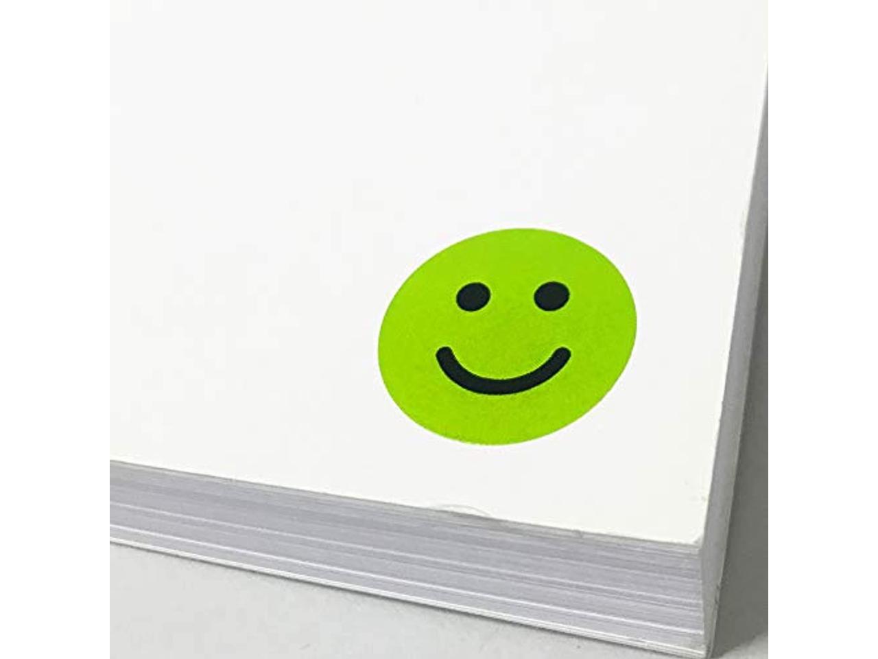 Pack of 1200 50 Sheets 1 Yellow Happy Smiley Face Stickers 