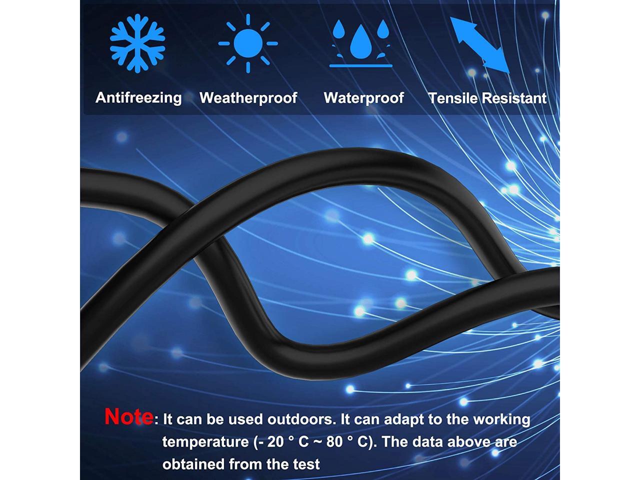 Cat 8 Ethernet Cable 65 Ft Shielded 26AWG Lastest 40Gbps 2000Mhz SFTP