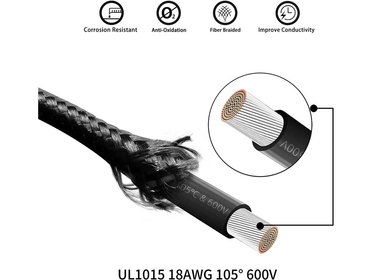 Power Supply Sleeved Cable, Extension PC Kit, 18AWG 24Pin ATX / 8 (4+4