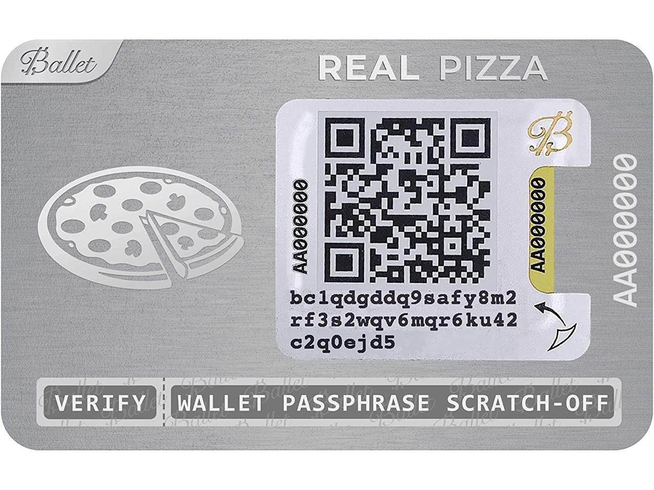 2-Pack Real Pizza - Nondescript Cryptocurrency Wallet for ...