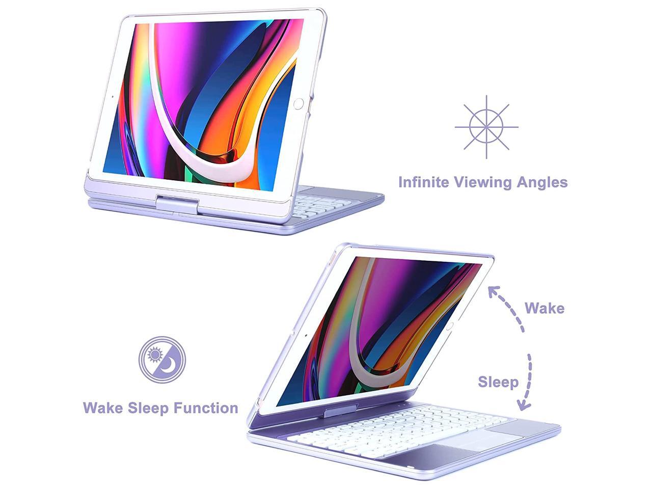 iPad Keyboard Case for 8th 9th Generation, Backlit Keyboard for 10.2