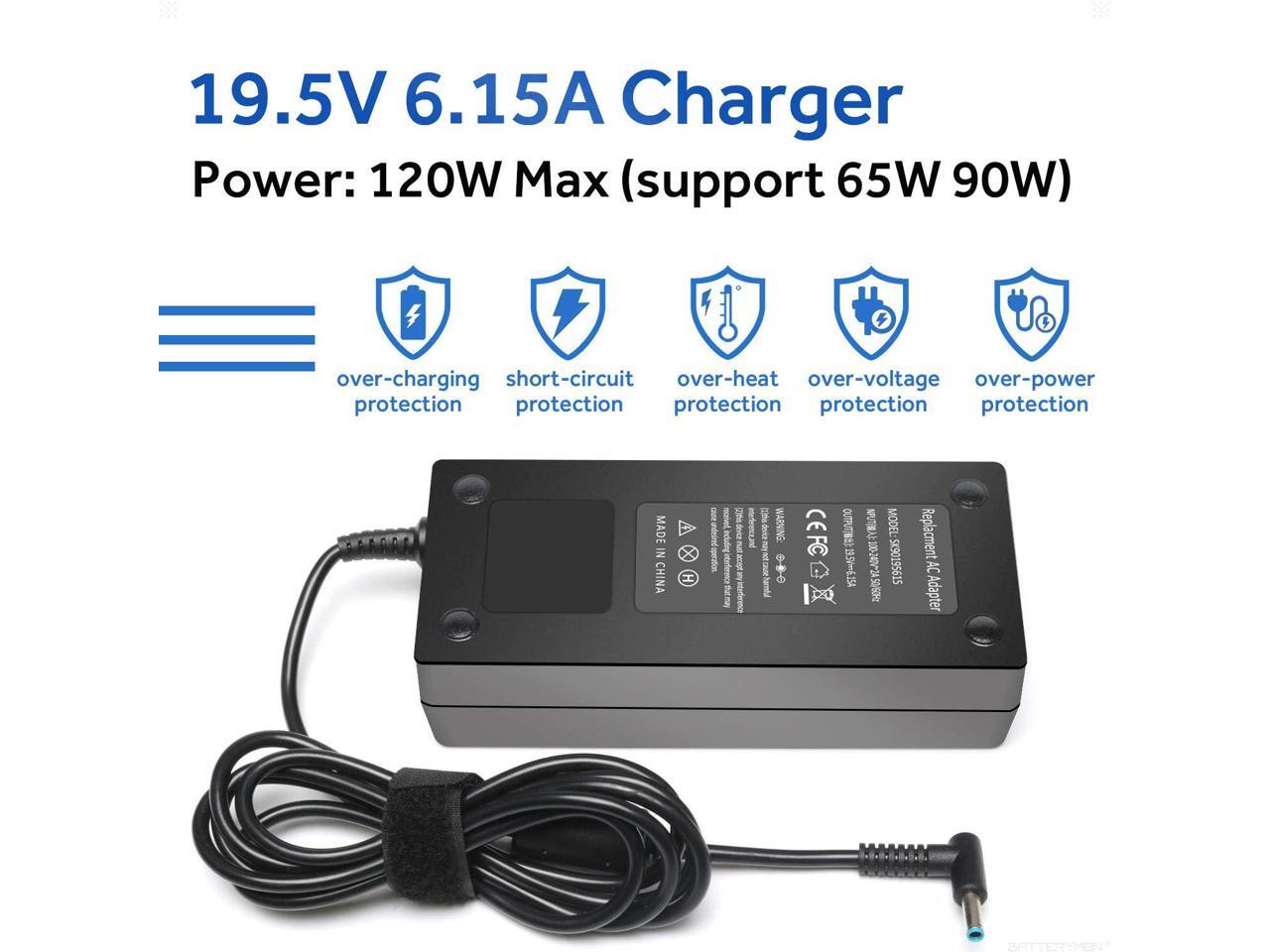 HP 19.5V 6.15A 120W SLIM AC Adapter for HP ENVY HSTNN-LA25 710415-001 709984-001 