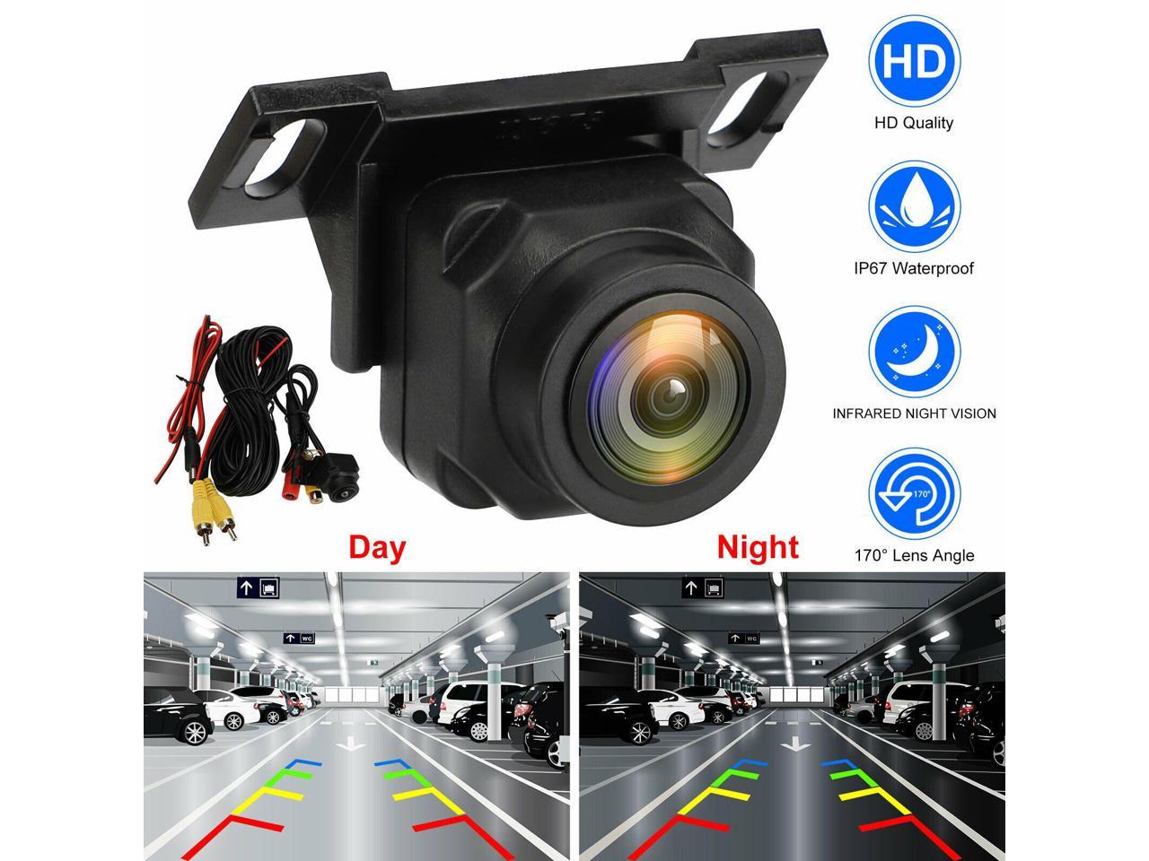 170° Car Rear View Camera Kit Reverse Backup Parking Waterproof Night Vision 