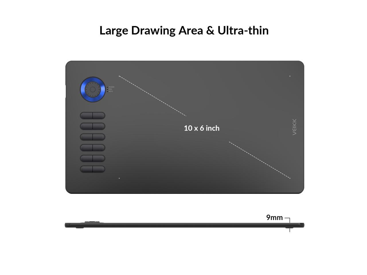 VEIKK A15 Pro Graphics Drawing Tablet 10 x 6 inch Digital Drawing