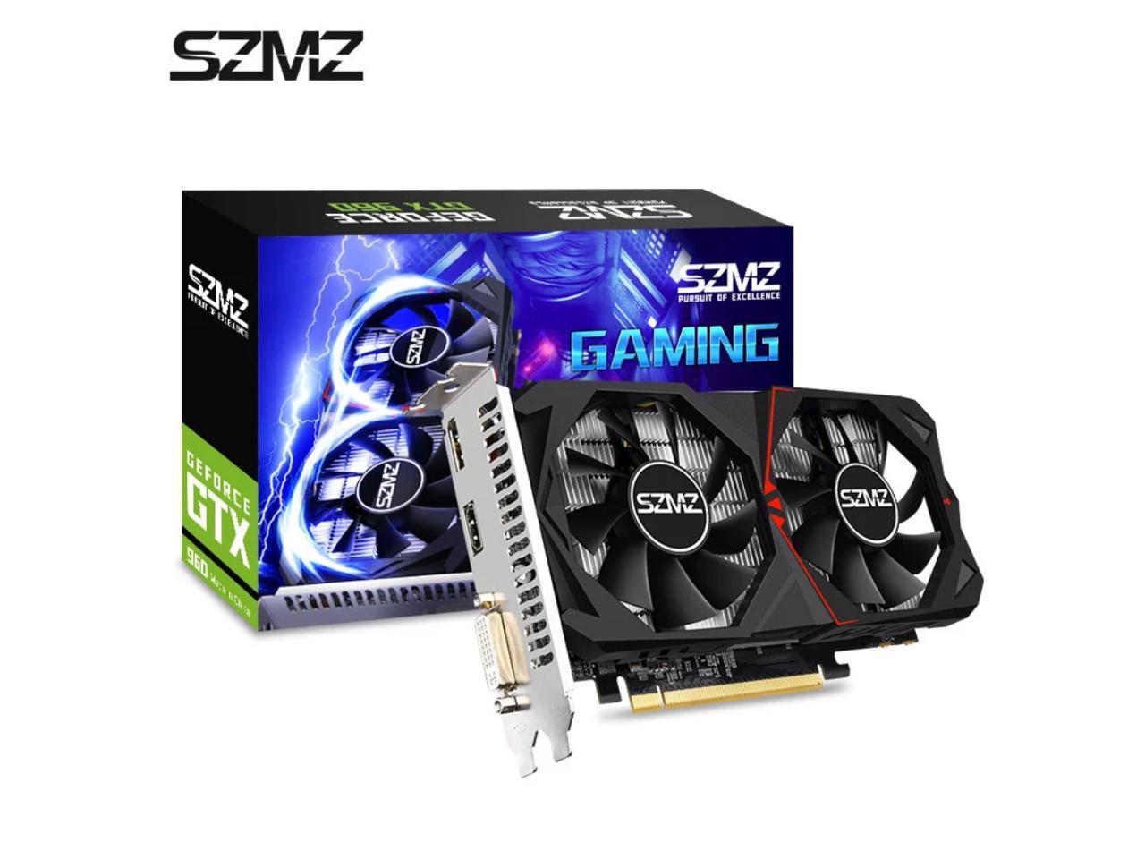 Szmz Video Card Original Gtx960 4gb 128bit Gddr5 Graphics Cards For Nvidia Vga Cards Geforce Gtx 960 Hdmi Dvi Game Newegg Com