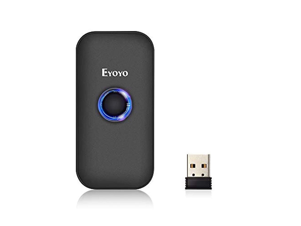 Pro Eyoyo Bluetooth & 2.4G Wireless & USB Wired Barcode Scanner für iPhone PC 