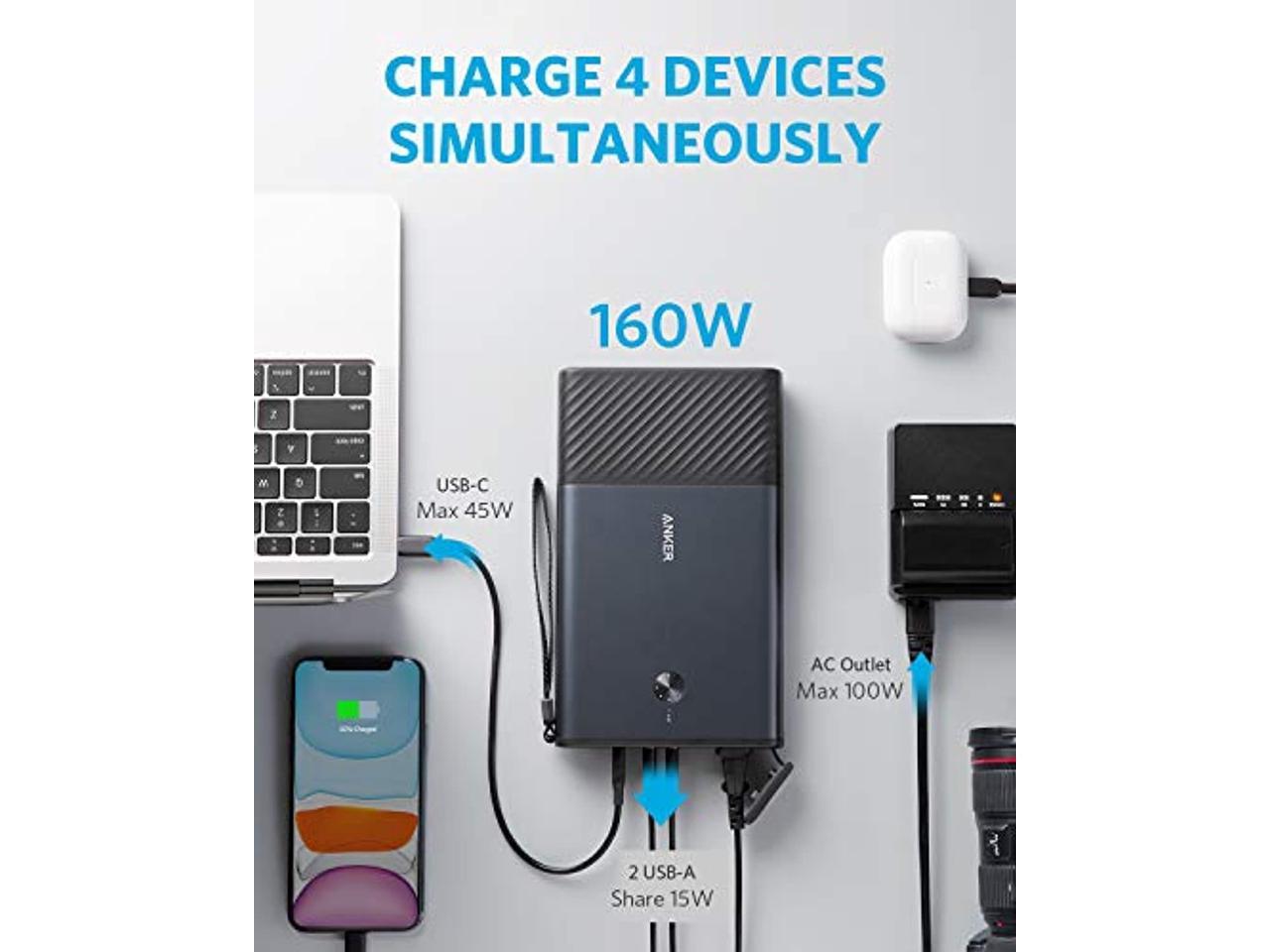 Anker Powerhouse 100, 97.2Wh Portable Charger with 100W AC Outlet 