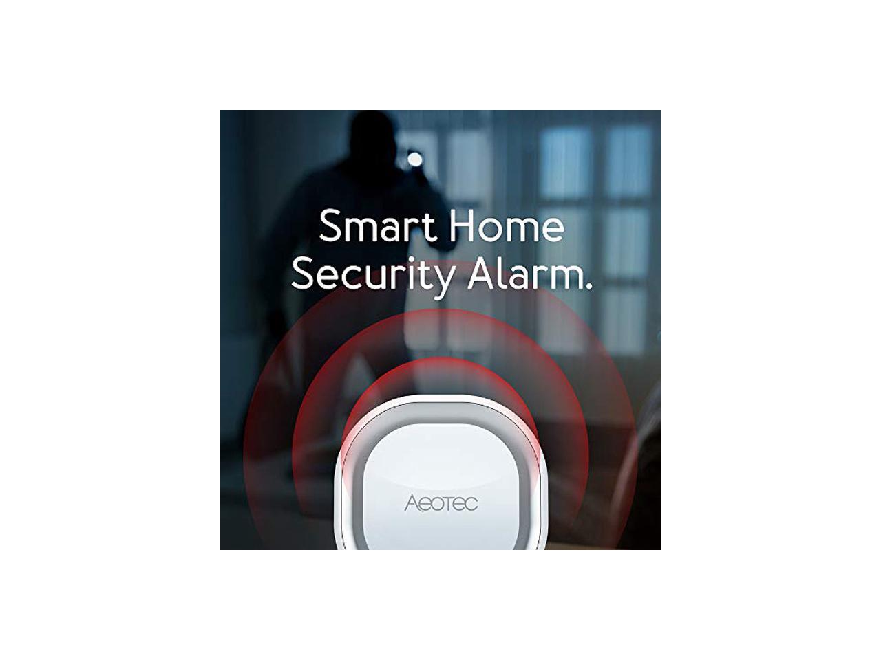 Aeotec Siren 6, ZWave Plus S2 Enabled Zwave Siren Safety Speaker, Wall