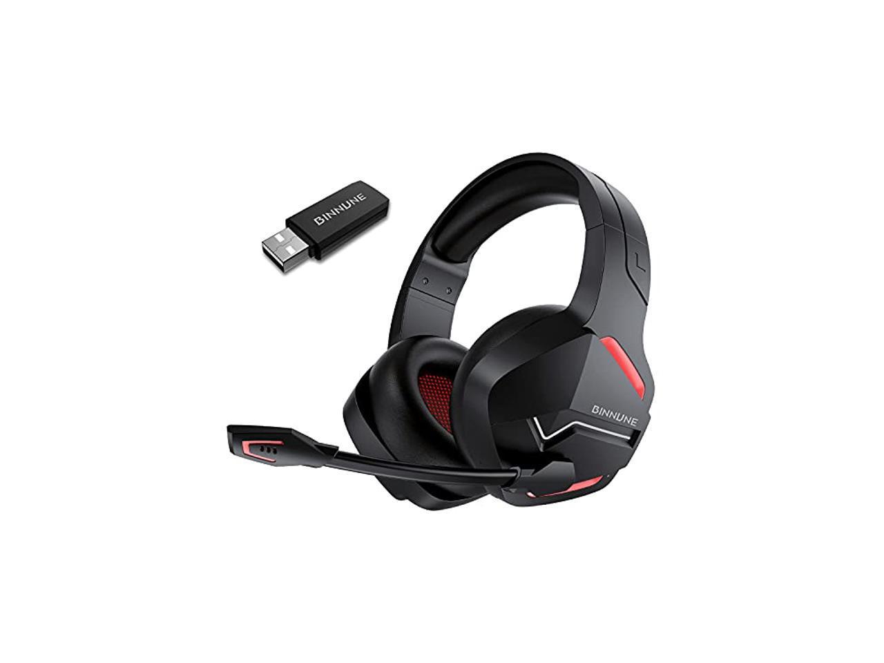 BINNUNE Wireless Gaming Headset with Microphone for PC PS4 PS5 