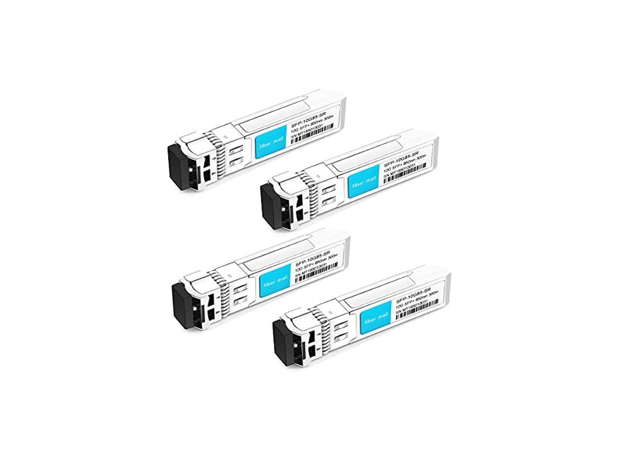 850nm 300m MMF DOM Transceiver Modul Pack of 4 fiber mall SFP 10G SR for HPE ProCurve J9150A HPE Aruba J9150D 10GBASE-SR SFP 