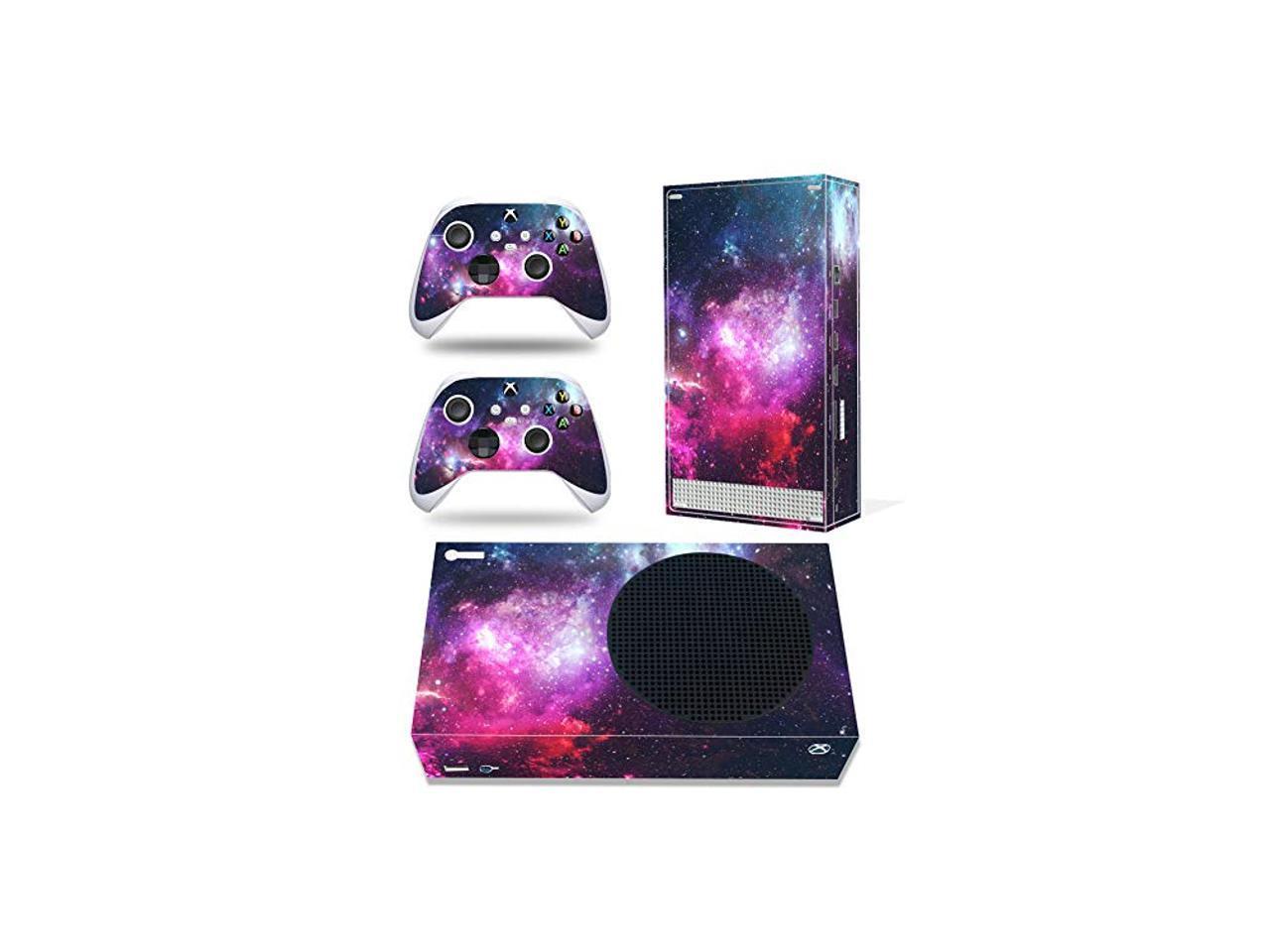 Purple Starry Sky Xbox Series X Skins Wrap Sticker with Two Free Wireless Controller Decals Whole Body Protective Vinyl Skin Decal Cover for Microsoft Xbox Series X Console 