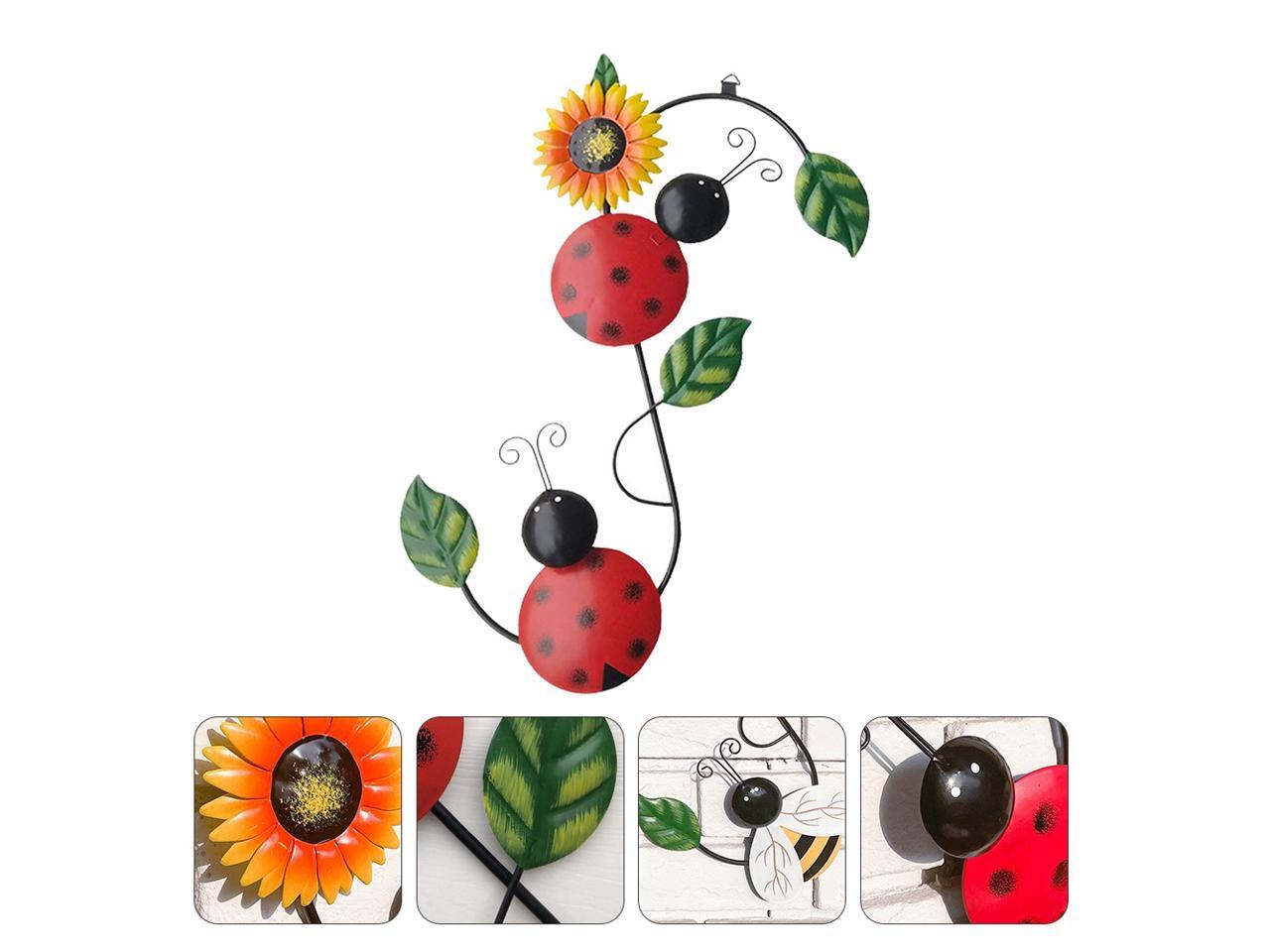 1Pc Garden Wall Ornament Safe Chic Nice Garden Art Decoration Outdoor