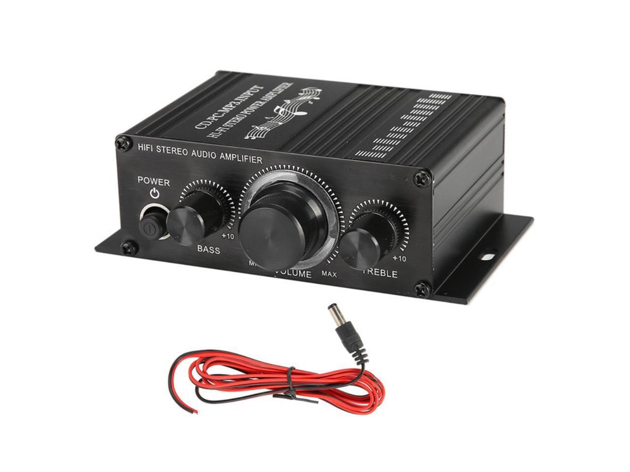 DC12V 100W Power Mini HiFi Stereo 2Kanal Ton Verstärker Auto MP3 FM Audio Player 