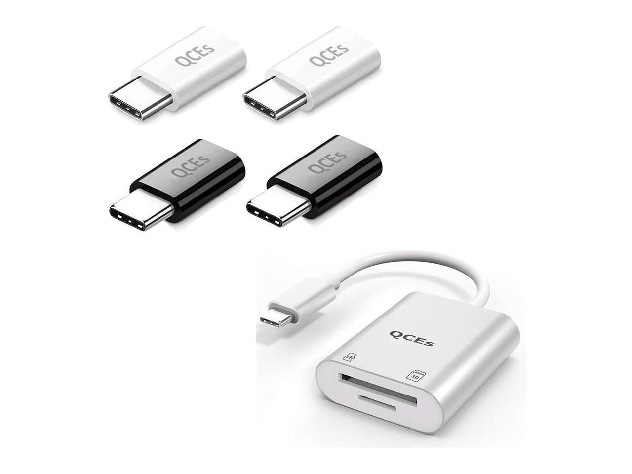 USB C SD Card Reader And USB C To Micro USB Adapter Compatible With Samsung Galaxy S20 S10 S9 