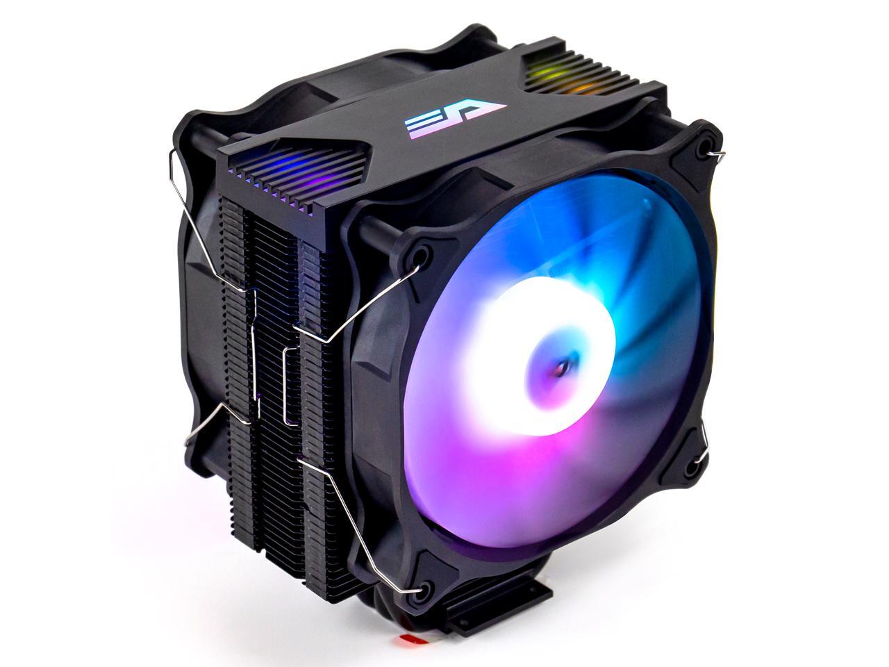 darkFlash Darkair Plus LED Rainbow CPU Air Cooler 4 Heatpipes Radiator Double 120MM 4Pin PWM Fan