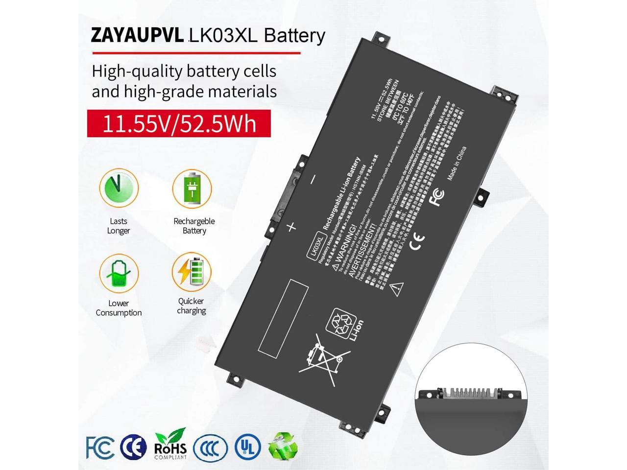 LK03XL L09281-855 Battery Replacement for HP Envy X360 Convertible 15m ...