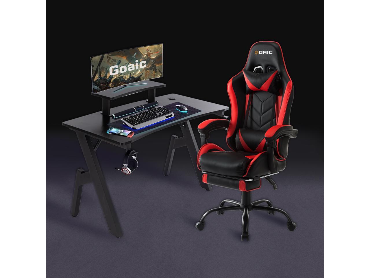 Goaic Gaming Chair PC Racing Game Chair Ergonomic 135° Adjustable
