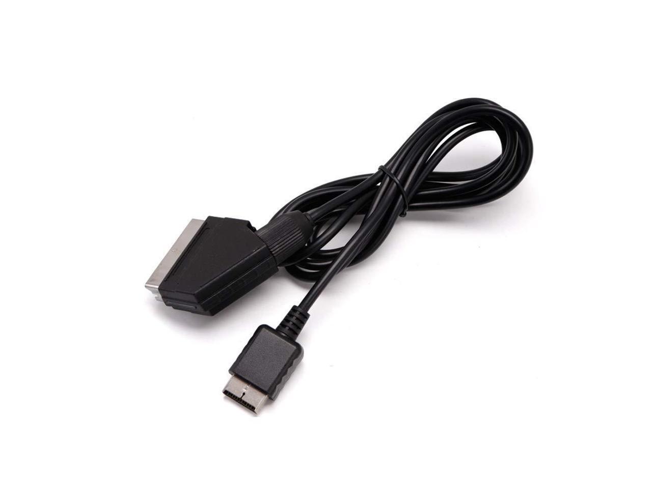 1.8m 6Ft RGB SCART Wire Cable TV AV for Playstation 2 PS2 PS3 Line