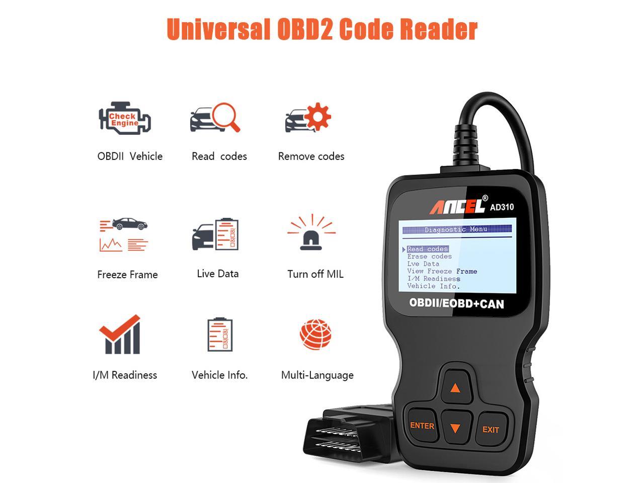 Details about   Launch OBD2 Scanner Code Reader Auto Diagnostic Tool Engine Check CR319 AD310 