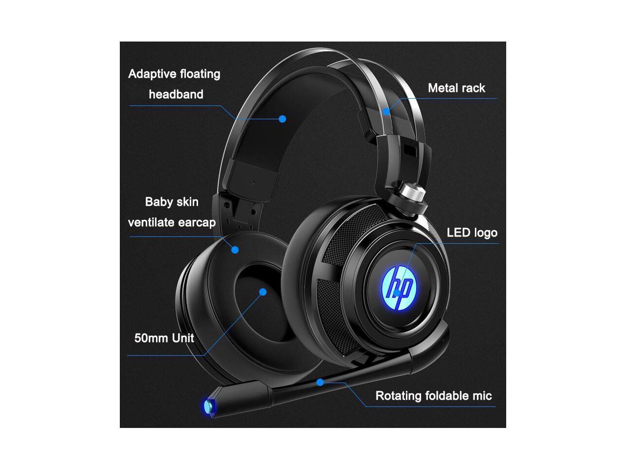 HP H200S Wired Stereo Gaming Headset with mic, for PS4, Xbox One