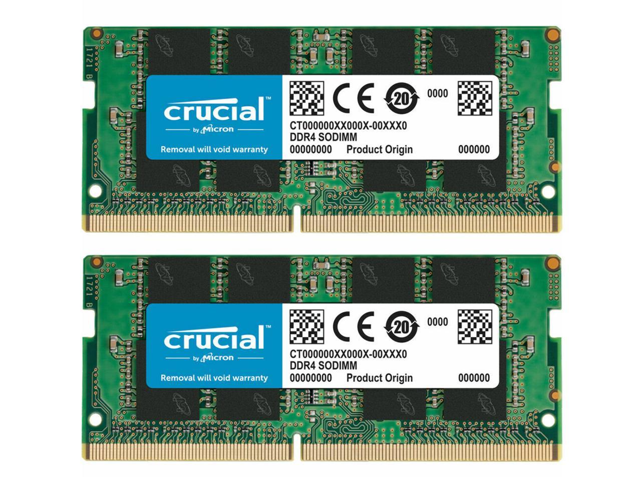 DDR4, 2666 MT/s, PC4-21300, SODIMM, 260 broches Crucial CT2K8G4SFRA266 Kit mémoire 16 Go 