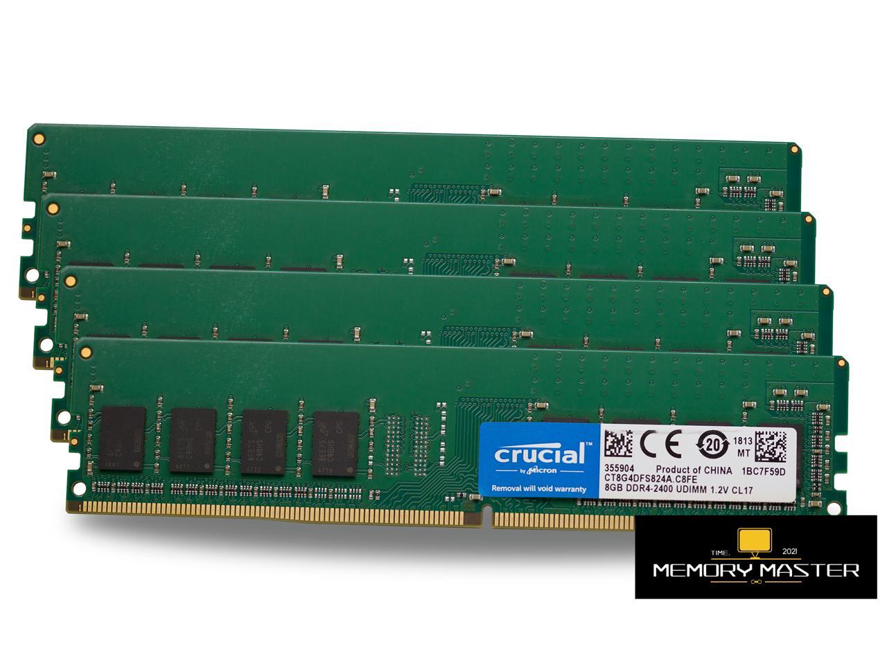 Модуль памяти crucial ct8g4dfs824a ddr4 8гб 2400 dimm ret разгон