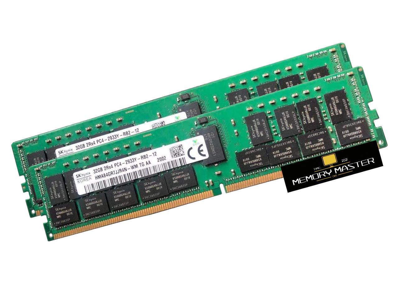 Hynix 64GB(2X32GB) PC4-23400 2RX4 DDR4-2933MHz ECC Server Memory Module