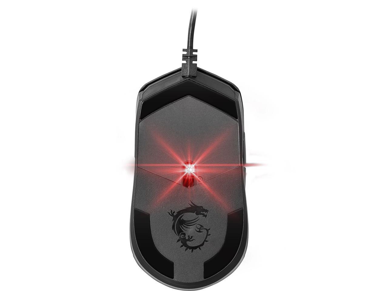 MSI Clutch GM11 Wired GAMING Mouse, RGB Mystic Light, Symmetrical