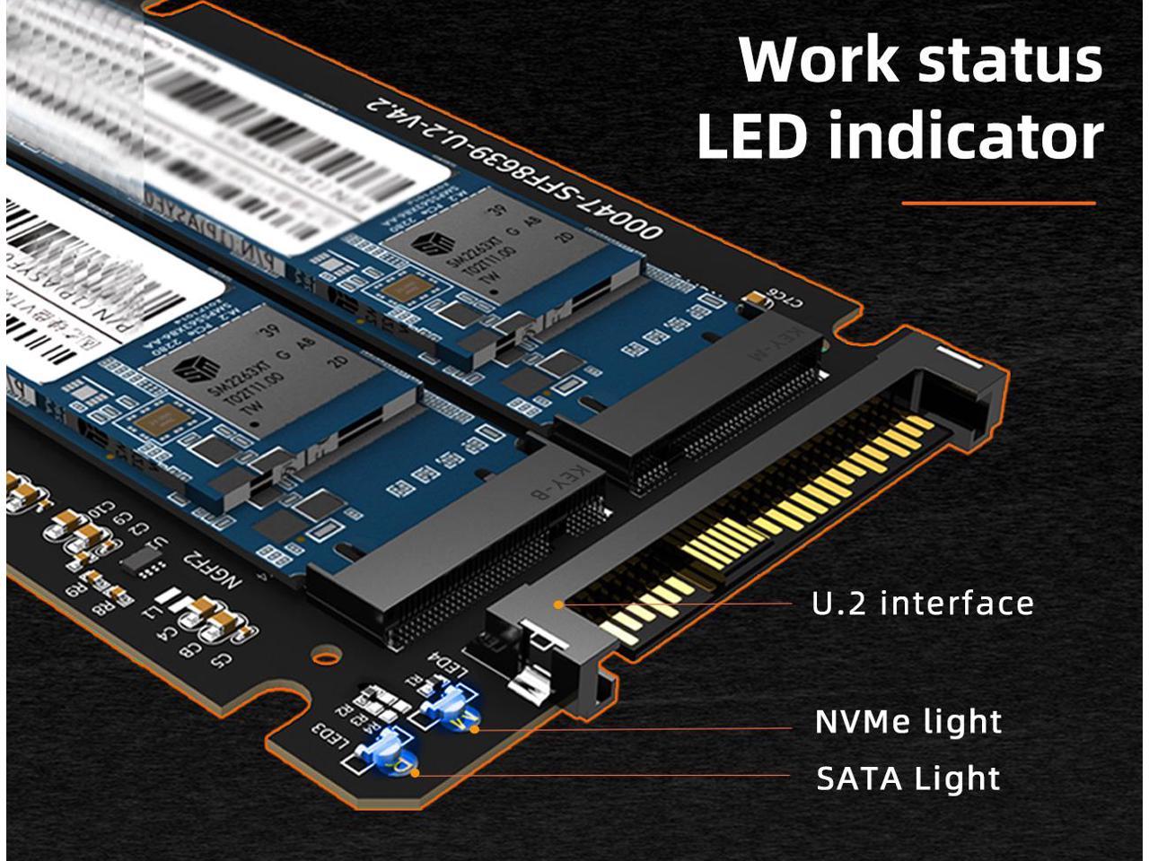 MAIWO KT047 M.2 SSD To U.2(SFF-8639) Adapter,support M.2 B-key SATA ,M ...
