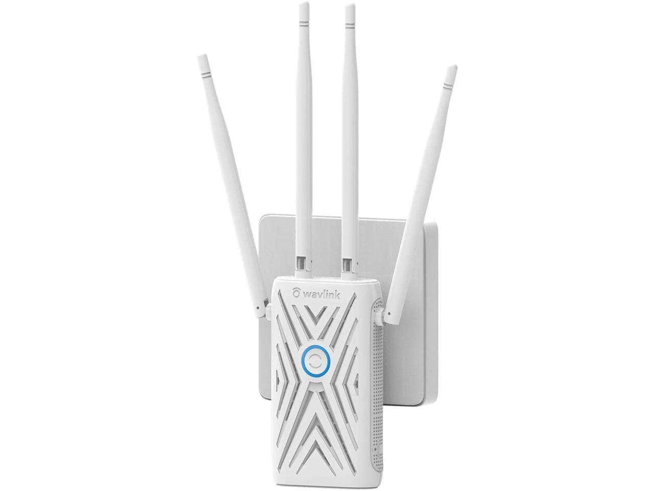 1200 Mbps WiFi Router Range Extender Signal Booster Repeater Access Point and WISP Client Modes Super-Fast 2.4 & 5 G Dual Band with 4 High Gain Antennas and 2 LAN/WAN Ports