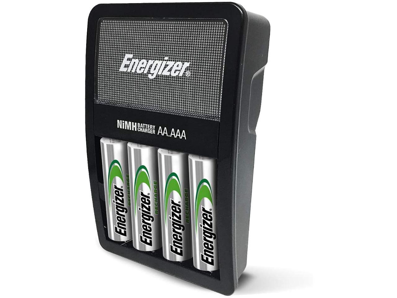 Prediken Toegeven Schouderophalend Energizer Rechargeable AA and AAA Battery Charger with 4 AA NiMH  Rechargeable Batteries - Newegg.com