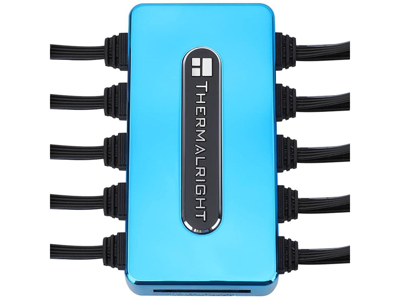 Thermalright RGB Fan Hub PC Case Fan Controller 4 Pin, Support 10